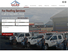 Tablet Screenshot of dalexconstruction.com